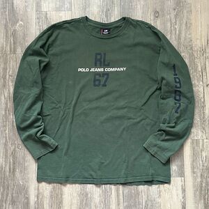 Vintage Polo Ralph Lauren Polo Jeans Company 1967 Long Sleeve Size Large